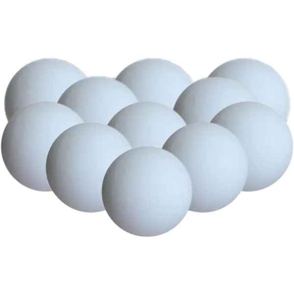 12-pack vita pingisbollar, 40 mm, hållbara hög kvalitet.