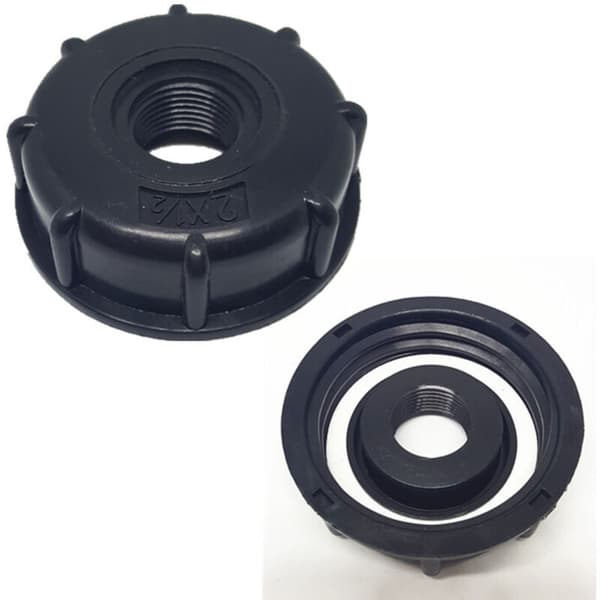 IBC-adapter, S60x6-lock för 1000-liters tankar. 1/2 tum
