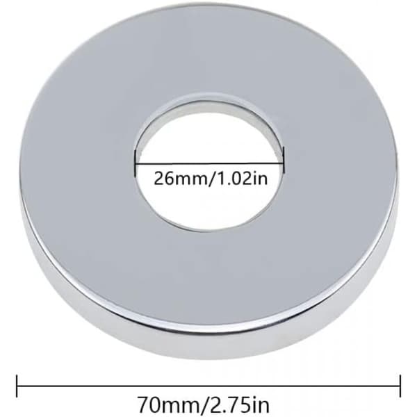 4-delad duschblandare rosett – Förkromad rostfritt stål – 70 mm ytterdiameter – För kök och badrum