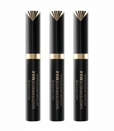3-pack Max Factor Masterpiece Max Mascara, Svart, 7,2 ml