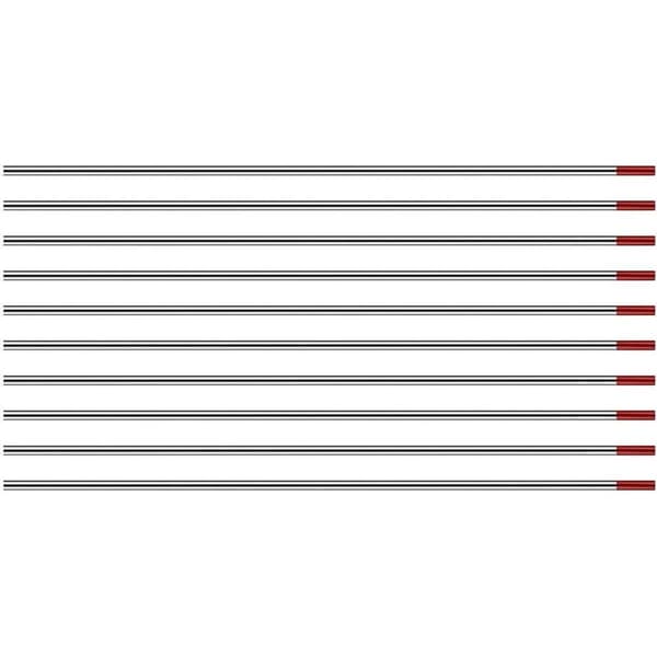 TIG-svetsning Volframelektroder med 2% Torium WT20 (Röd) 1,6 mm x 150 mm 10 stycken per förpackning