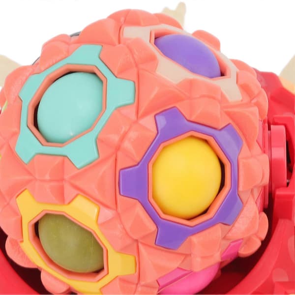 Fidget Pusselboll Spel Stressavlastande LED Ljus Färgbyte Nyckelpiga Form Hastighet Pusselboll med Dragrep