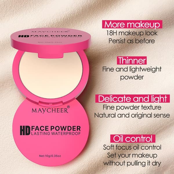 Oljekontrollerande ansiktspuder, daglig makeup-kosmetika (CG04)