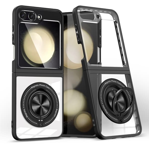 Z FLIP6/FLIP7 FE Droppskyddsfodral (Svart) för Samsung-telefoner