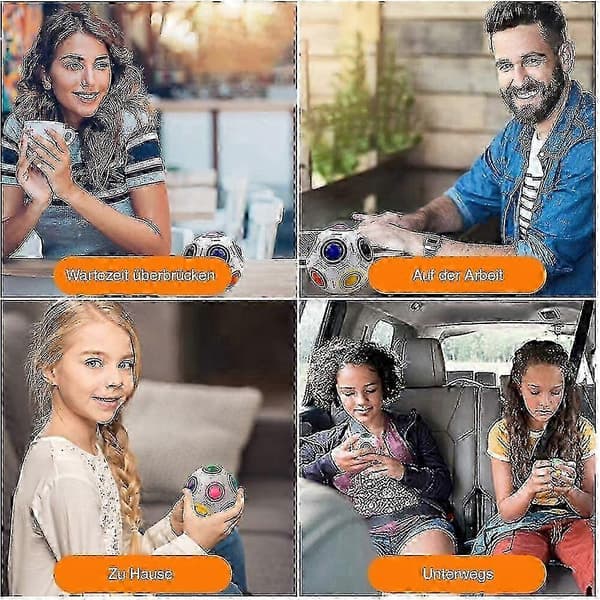 Regnbågsboll - Skicklighetsspel för barn och vuxna - Perfekt present till barnkalasgäster