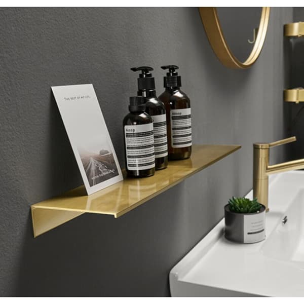Set med två väggfästen i metall. Modern stil. 30 cm. Lämplig för vardagsrum, kök, sovrum, kontor, etc. Med två installationsmetoder.