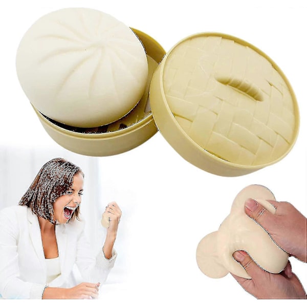Dumpling Squishy Ångad Fylld Bulle Simulering Dekompression Leksak Stressavlastande Leksaker