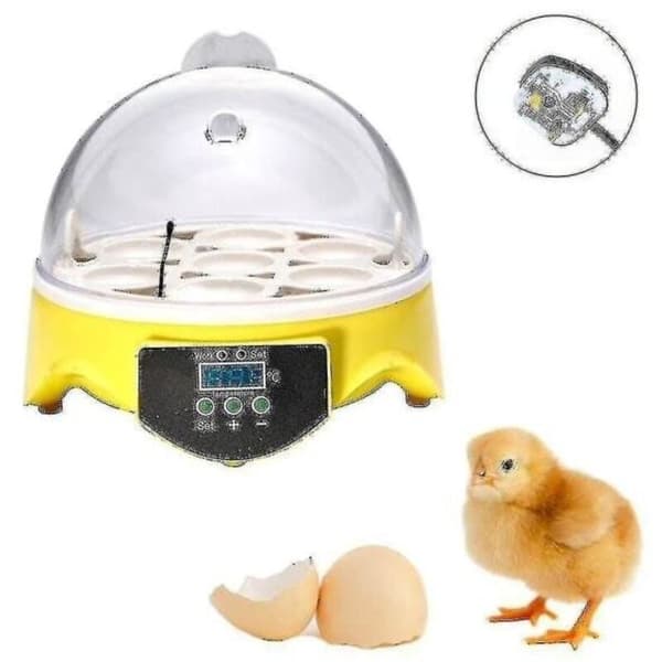 Helautomatisk äggkläckare för fjäderfä. 7-delars set. Temperaturkontroll. Kläckare för hönsägg.