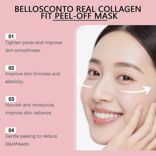 Collagen Peel Off Overnight Mask, Hydrolyserad kollagen ansiktsmask, 50g