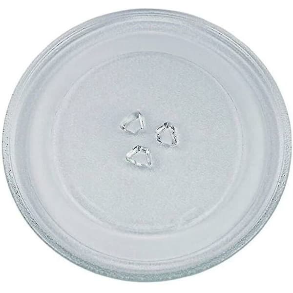 Universell mikrovågsugnsskiva i glas med 3 fästen. 245 mm