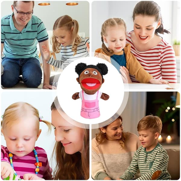 Familjens handdockor för barn mjuka rörliga munndockor | Rollspelsleksaksdockor barn tonåringar