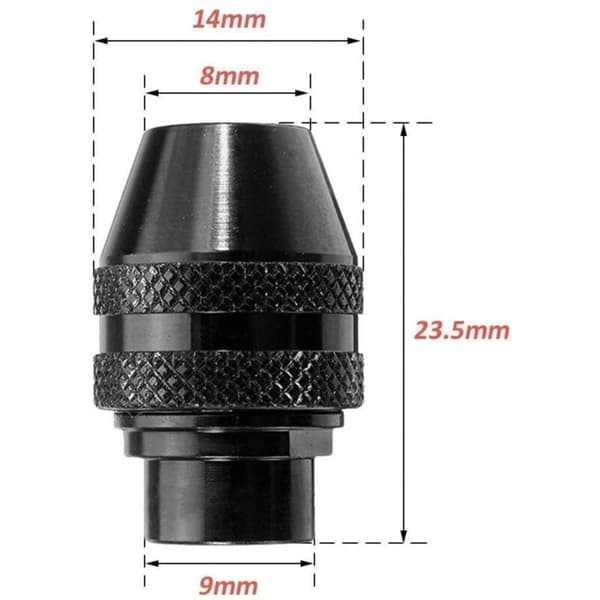 2-pack universell nyckellös chuck. Multi Quick Change-verktyg för Dremel 4486 roterande verktyg 3000 4000 7700 8200