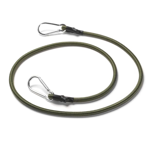 Elastisk karbinhake för utomhusbruk. Justerbar 8 mm elastisk lina med karbinhake – Elastisk lina för utomhusbruk, camping, bagage, cykelställ (90 cm)