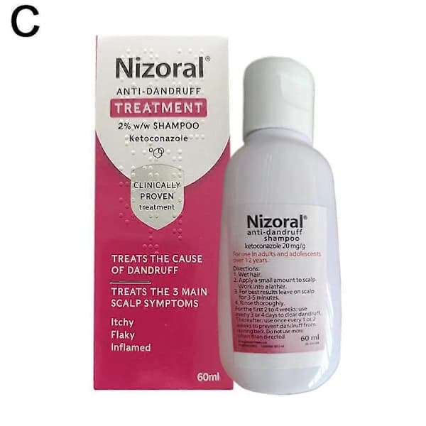 Nizoral mjällkontrollschampo 200 ml för ihållande flagor - Effektiv hårbottenvård 200 ml X 2