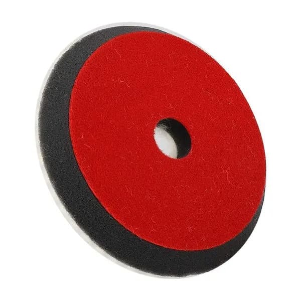 150 mm diameter ullpolerrondell, svart ullpolerhätta