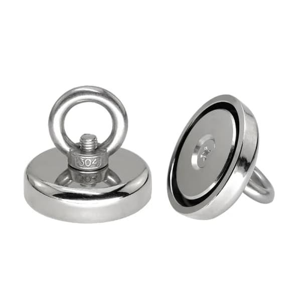 Superstark neodymmagnet / fiskemagnet Silver 42 mm 42 mm