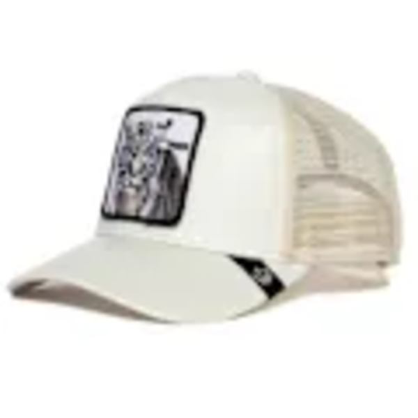 Mesh Djurbroderad Keps Snapback Keps Tiger Vit tiger vit