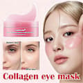 Medicube PDRN Pink Collagen Set: 60 Caffeine Eye Masks and 10g Rich Multi-Effect Moisturizer