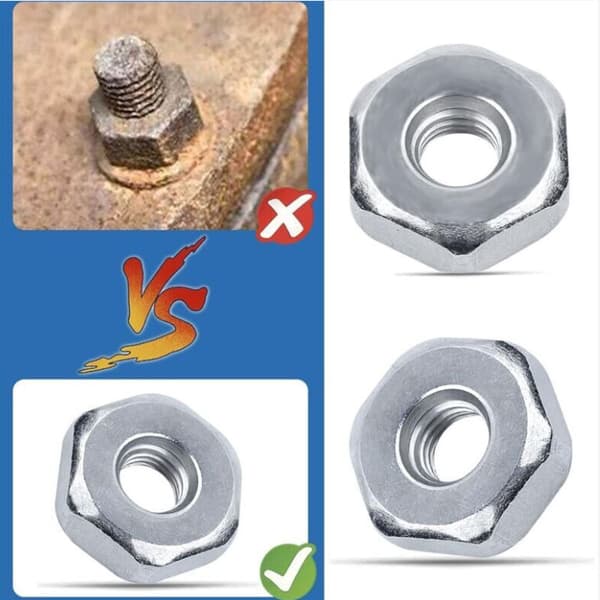 Förpackning med 8 universella M8 kedjemuttrar. Ersättningsmutter för kedjeskydd för STIHL MS240 MS260 MS251 MS271 MS280 MS290 MS310 MS340 MS360 MS380 MS381.