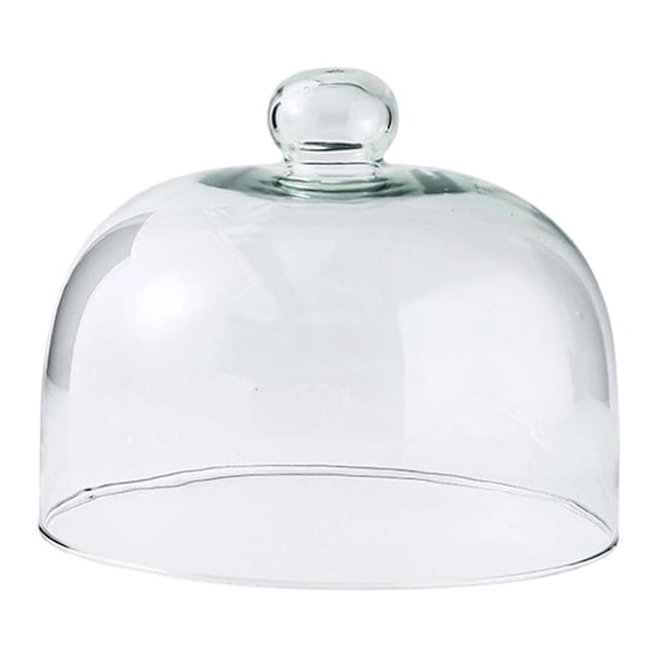 21×16cm glaskupol tårtlock, transparent displayställ, afternoon tea.