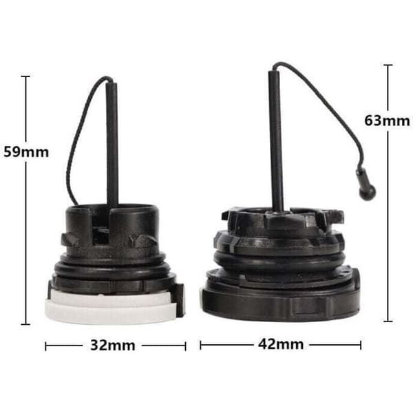 Set med 2 oljetanklock / bränslelock för Stihl motorsågar MS171 MS181 MS200 MS210 MS200T MS211 MS192 MS192T MS230 MS240 MS250 MS260 MS340 MS360 56Vingt
