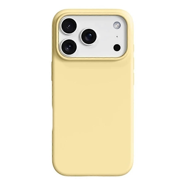iPhone 16pro mobilskal, reptåligt, med kameraskydd. Gul