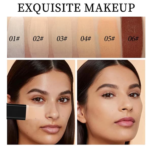 O'CHEAL Concealer Foundation Stick med borstspets, ljus ton
