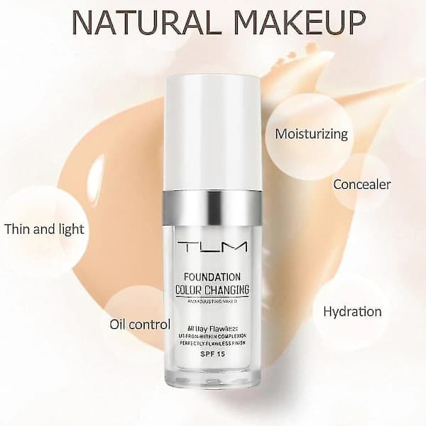 2-pack Tlm Färgskiftande Foundation & Hudtonsanpassande Concealer