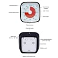 Visuell Timer 60min - klassrumsskola för barn svart