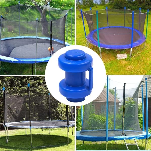 Trampolinstolpskydd. 10 stycken trampolinändskydd. Trampolinstolpskydd. Trampolinskydd. För krokstolpsändskydd, säkerhetsnät, reservdel (blå)
