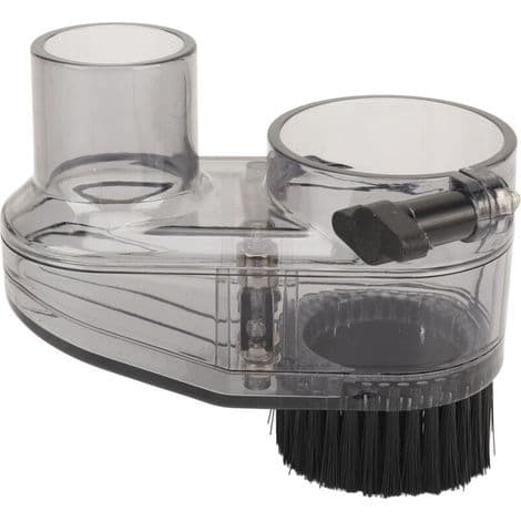 52 mm dammuppsamlare för CNC-fräsar. Transparent CNC-dammuppsamlare med slang (38 mm diameter).