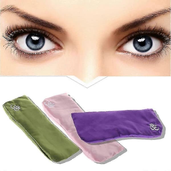 Yoga Ögonkudde Silke Cassia Lavendel Avslappnande Ögonmask Aromaterapi lila