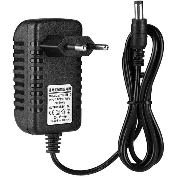 Värmebeständig 16.8V/1A Li-ion Laddaradapter, 100-240V Ingång Litiumbatteriladdaradapter
