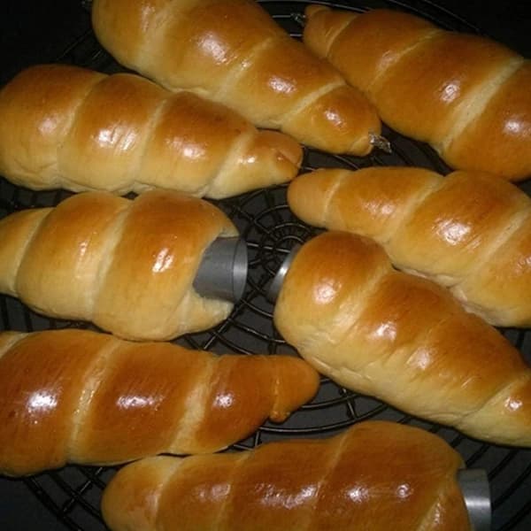 20 st Croissant Spiral Brödform - Stor Storlek 12,1*3,4 cm