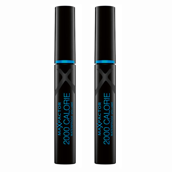 Max Factor 2000 Calories Vattenfast Mascara, Svart, 9ml (2-pack)