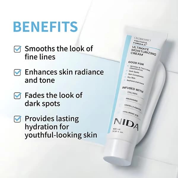 NIDA Ultra Moisturizing Cream, en mild och uppstramande ansiktskräm. (3 st)