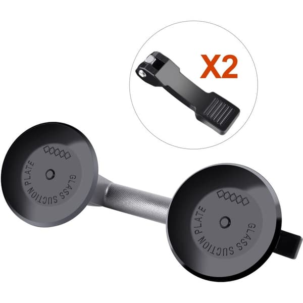 x Dubbla sugkoppar 100 kg. Sugkoppar i aluminium 120 mm Glazier's sugkoppar