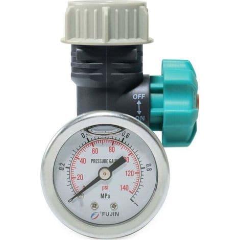 Tryckbegränsare. Vattentrycksregulator med justerbar vattentrycksventil, trädgårdsbevattningsvattenventil - DOU