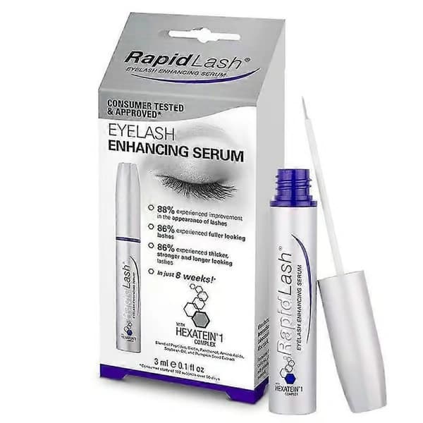 RapidLash Ögonfransserum och RapidBrow Ögonbrynskur 12ml Set för Tjockare Ögonfransar och Ögonbryn (Vit)
