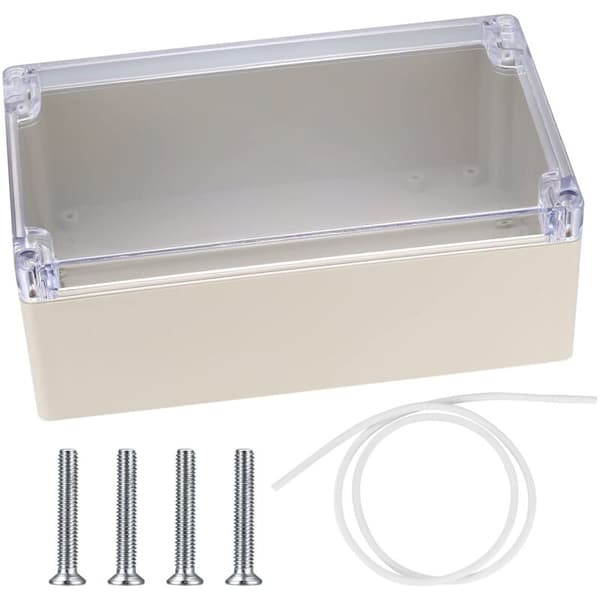 IP67 Utomhus Elkopplingsdosa. Vattentät Kopplingsdosa. Transparent Lock. Elektrisk Distributionslåda i Plast.