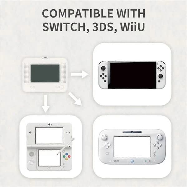 För Amiibo Smart Simulator NFC Pixl Infinite Card Swipe Character Induction Burner Leksak för Switch N (FMY) Vit