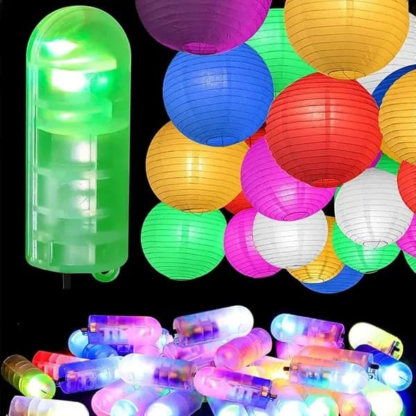 30-pack LED ballonglampor, batteridrivna, varmvita mini LED-lampor