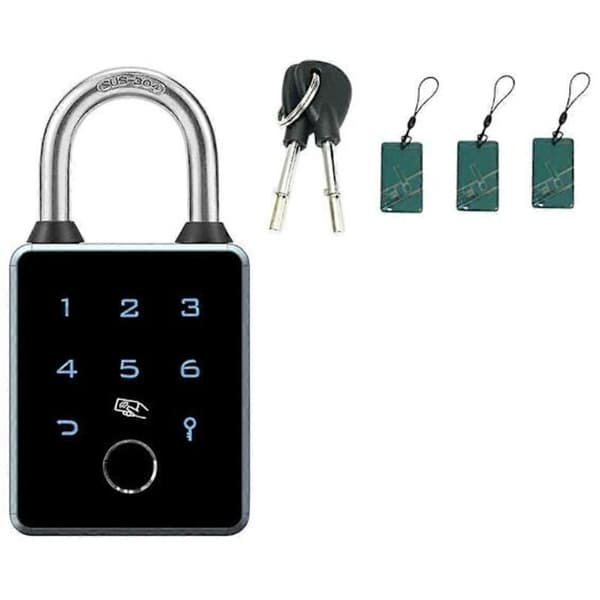 TTLOCK Smart hänglås. App-kontrollerat. Vattentätt. Lösenord. RFID-smartkort
