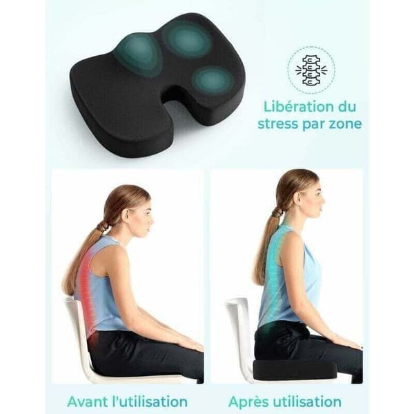 Svanskotskudde Minnesskum Sittdyna Ergonomisk Kudde för Kontor Bil Rullstol