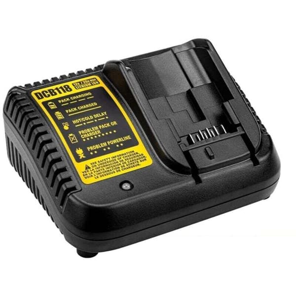 Laddare Batteri 12V 14.4V 18V 20V Kompatibel DCB118 DCB201 DCB206 DCB140 DCB121 US-kontakt