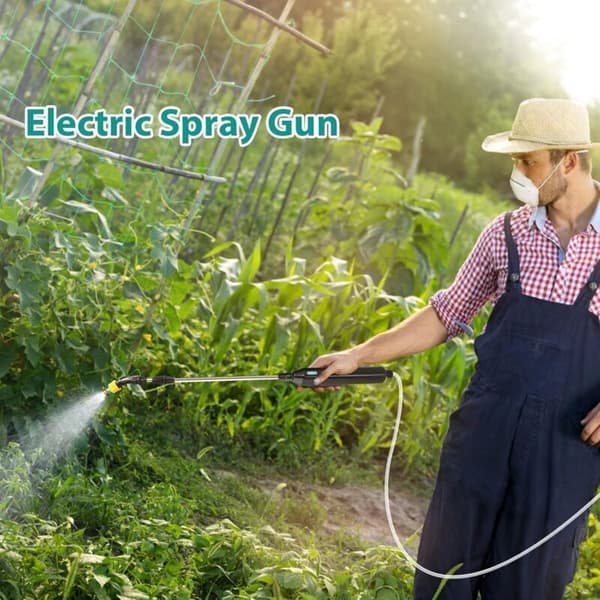 Elektrisk trädgårdsspruta. Takrengöringsspruta.