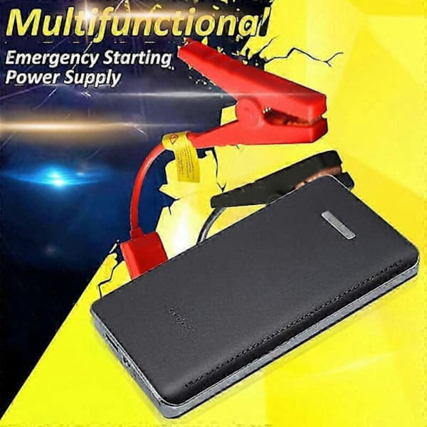 Bärbar 12V 30 000 mAh bilstartare. Extern batteriladdare. Nödbooster