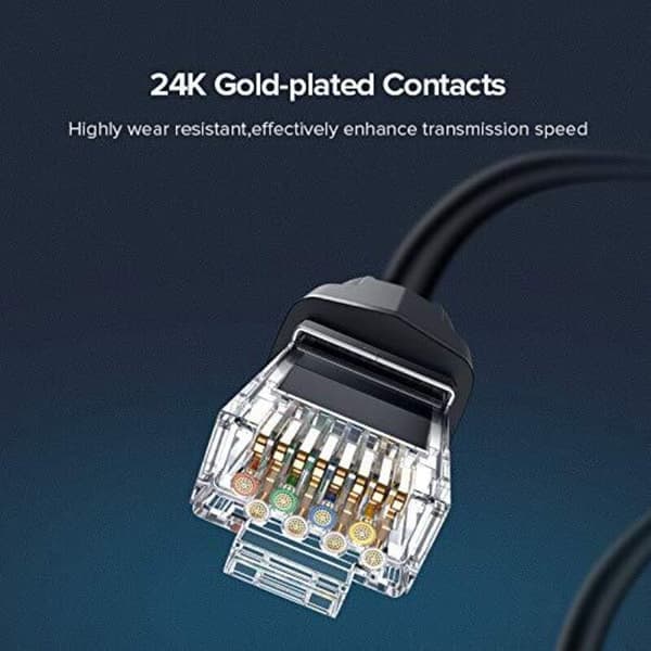 Cat 8 Ethernet-kabel. RJ45 LAN SFTP nätverkskabel, 40 Gbps / 2000 MHz hastighet (10M)