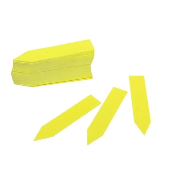 Växtetiketter/växtidentifieringsetiketter för enkel växtidentifiering - 100 ark per förpackning, vit, 10x2 cm