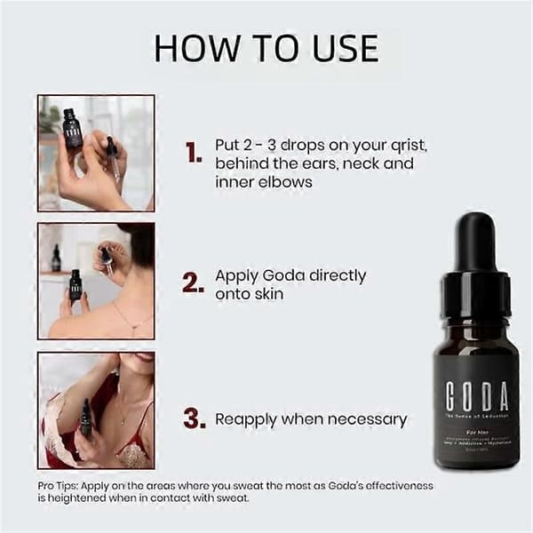 GODA Pheromone Fragrance Oil för kvinnor – 15 ml / 0,51 fl oz